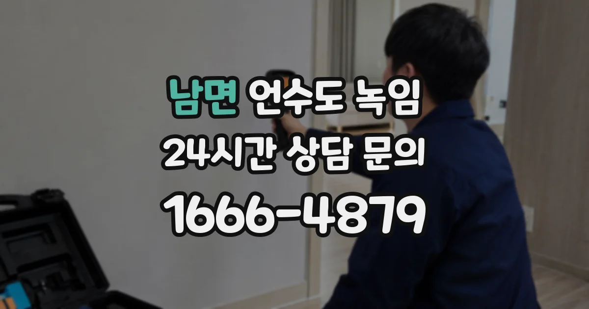 남면 언수도 녹임