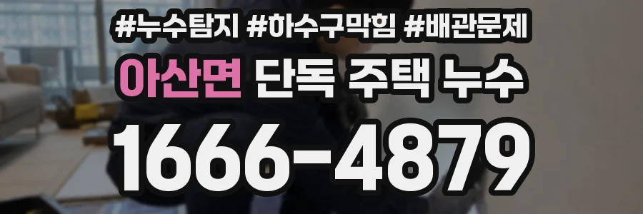아산면 단독 주택 누수