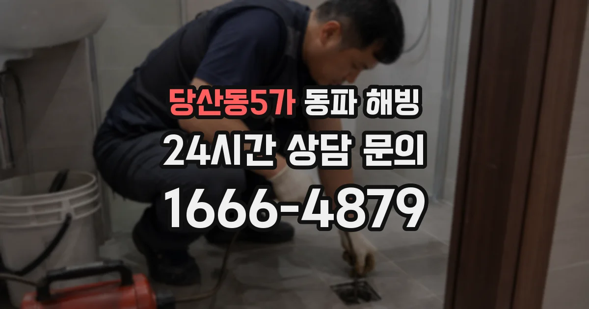 당산동5가 동파 해빙
