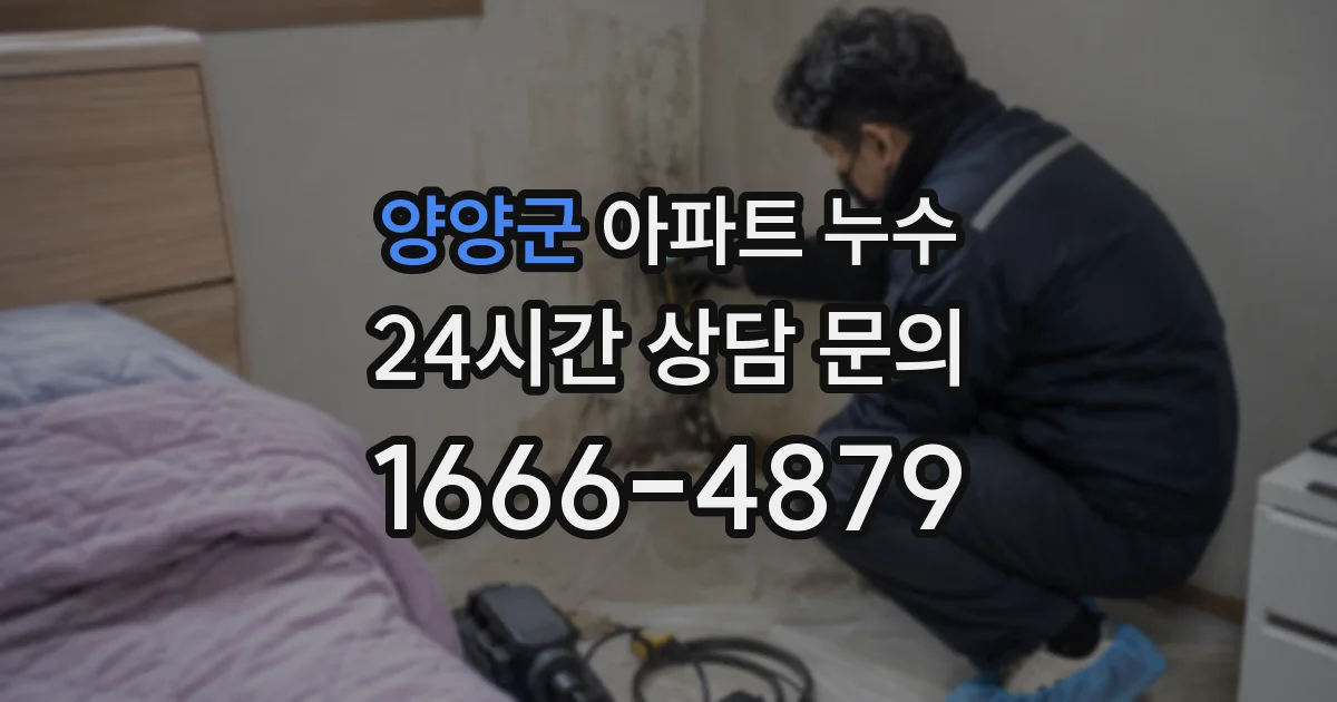 양양군 아파트 누수