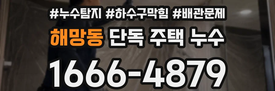 해망동 단독 주택 누수