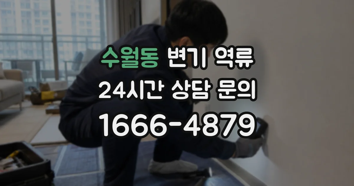 수월동 변기 역류