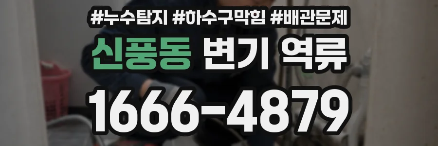 신풍동 변기 역류