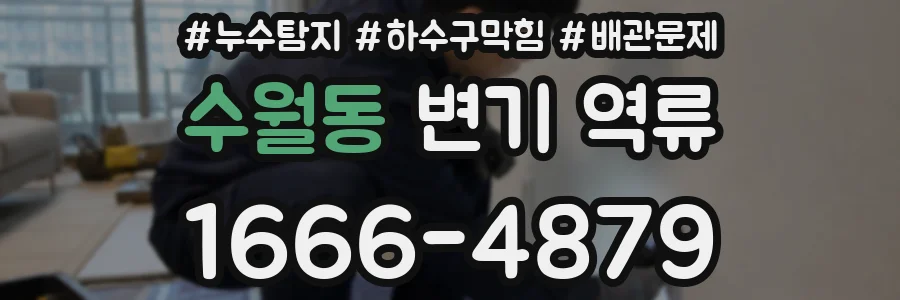수월동 변기 역류