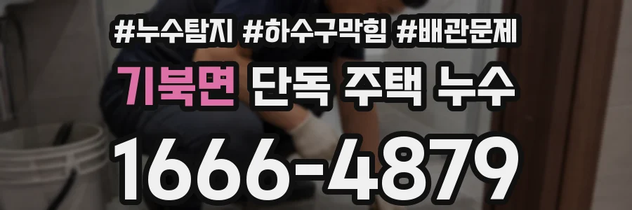 기북면 단독 주택 누수