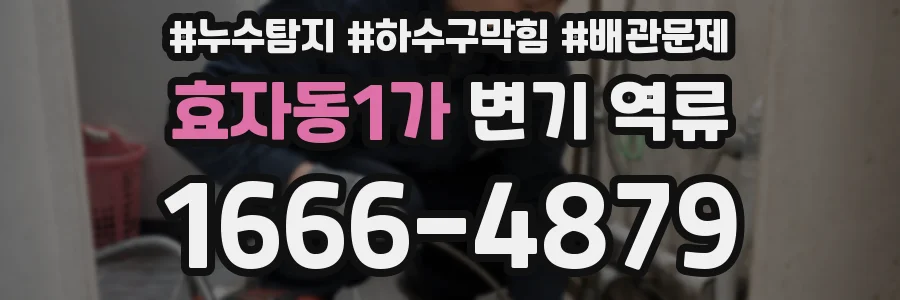 효자동1가 변기 역류