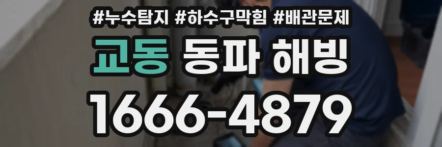 교동 동파 해빙