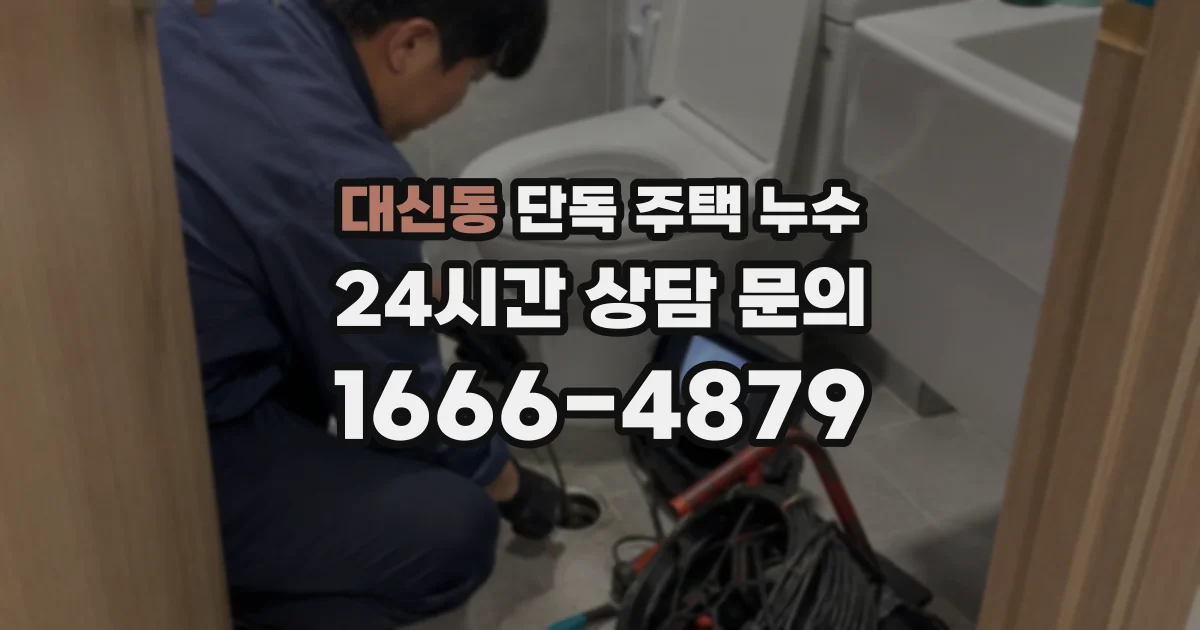 대신동 단독 주택 누수