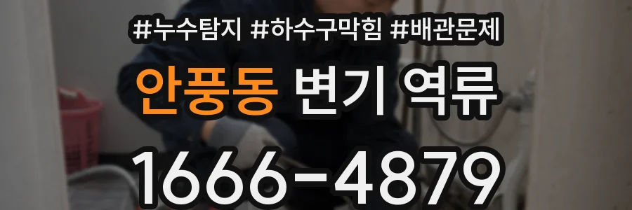 안풍동 변기 역류