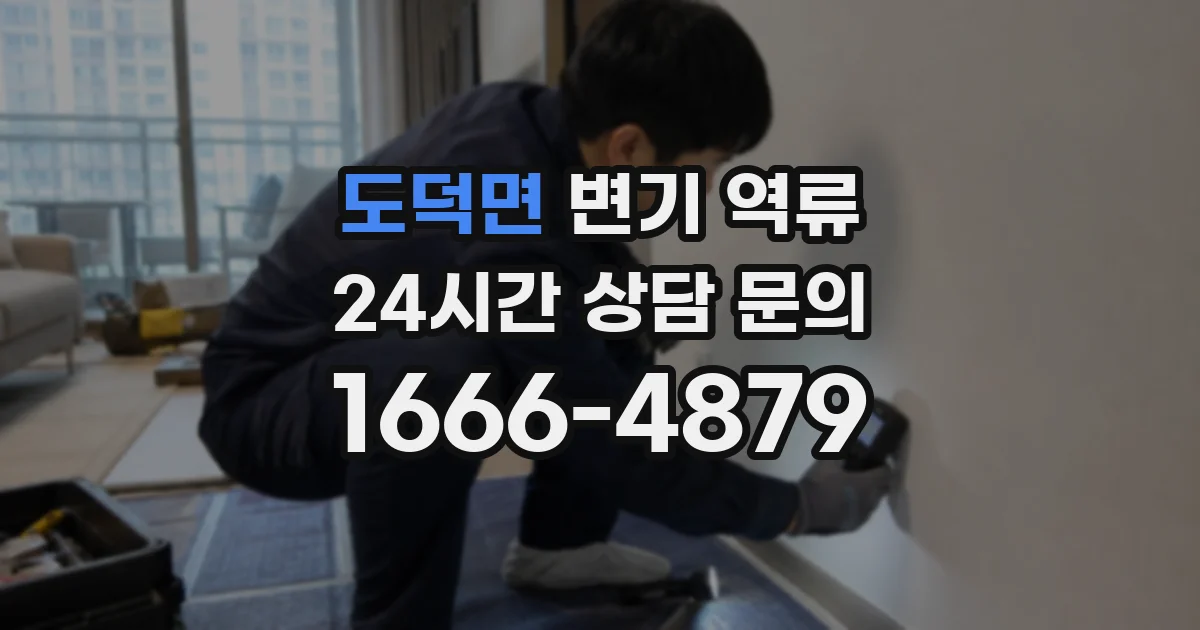 도덕면 변기 역류