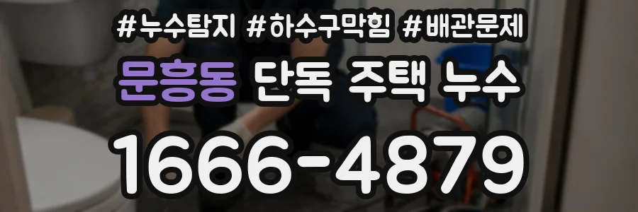 문흥동 단독 주택 누수
