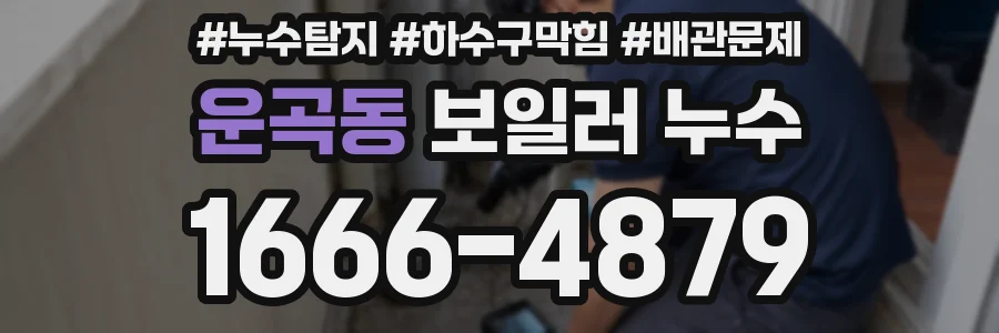 운곡동 보일러 누수