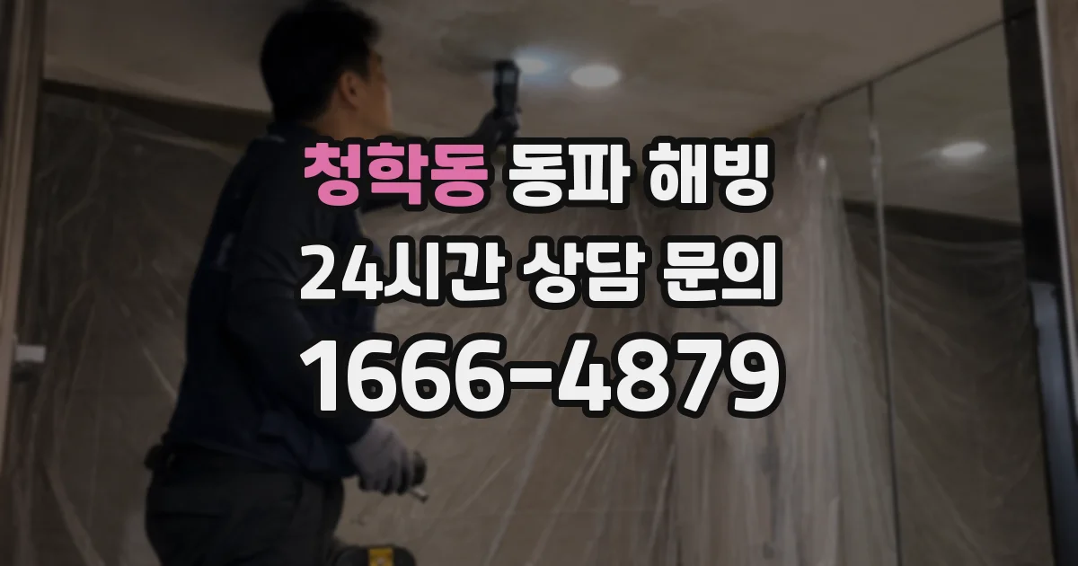 청학동 동파 해빙