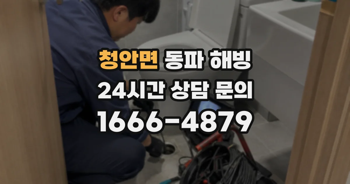 청안면 동파 해빙