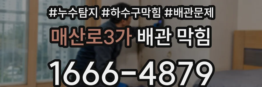 매산로3가 배관 막힘