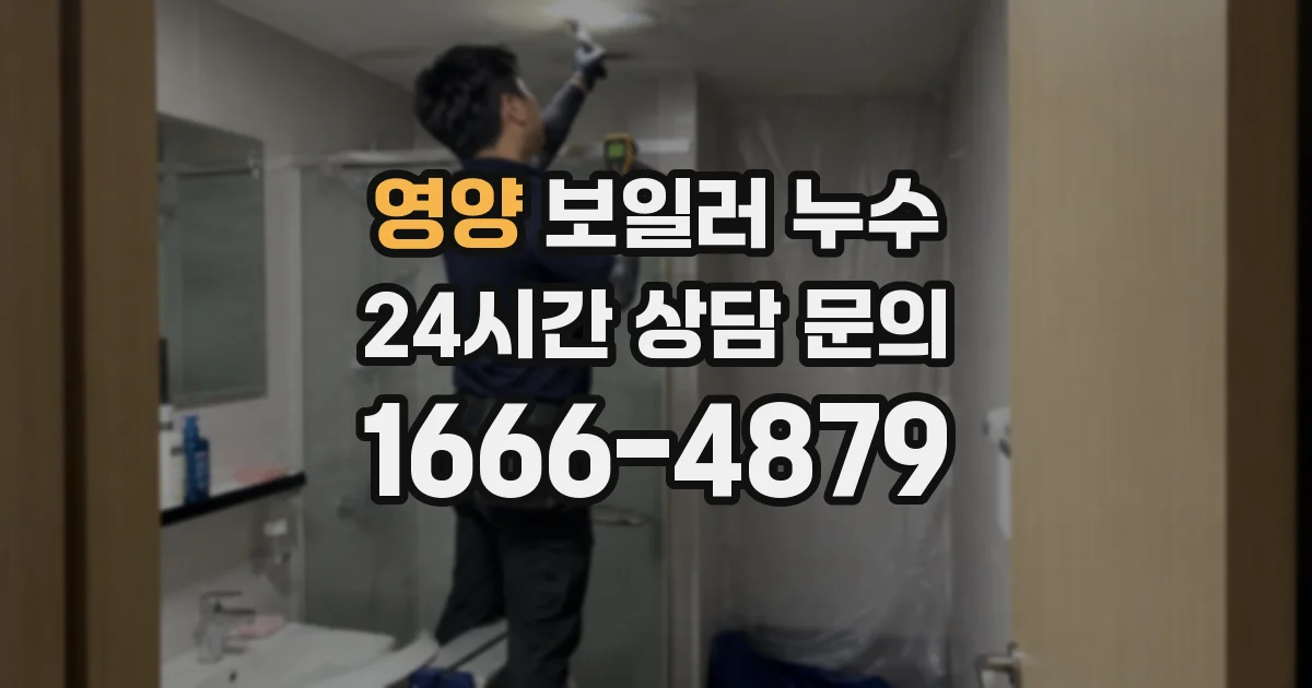 영양 보일러 누수