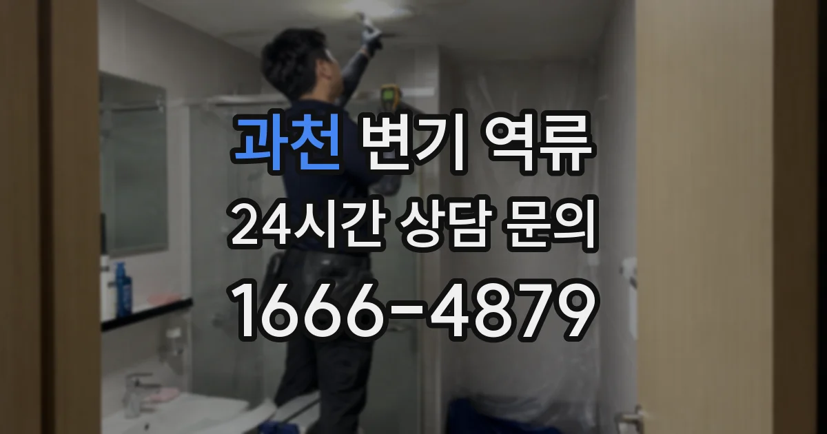과천 변기 역류