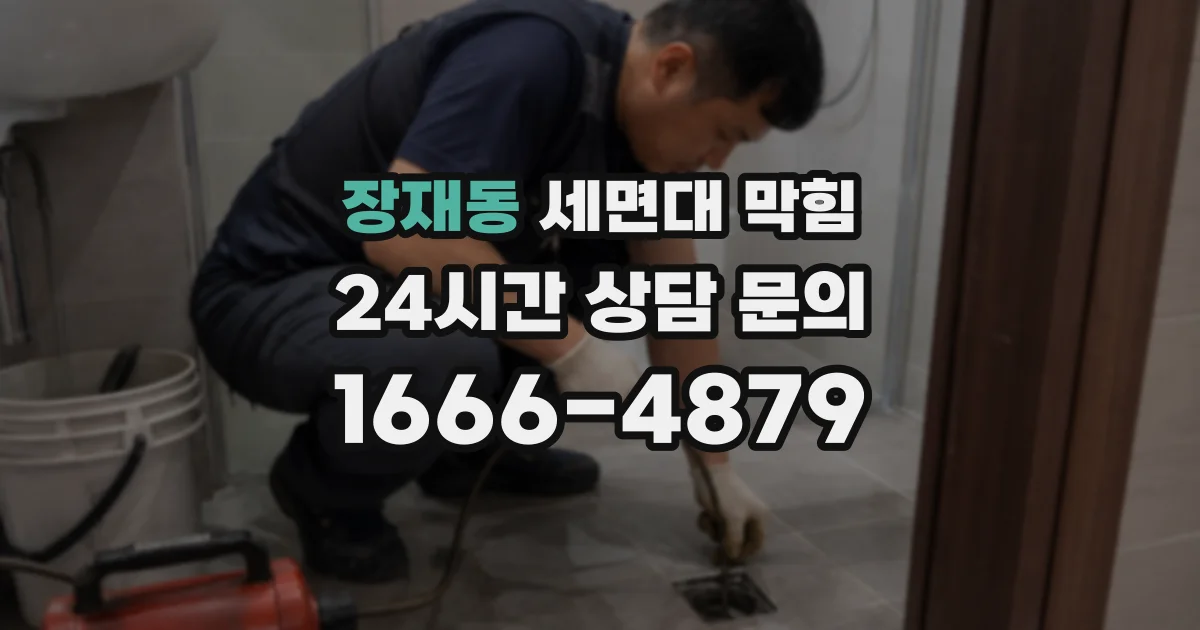 장재동 세면대 막힘