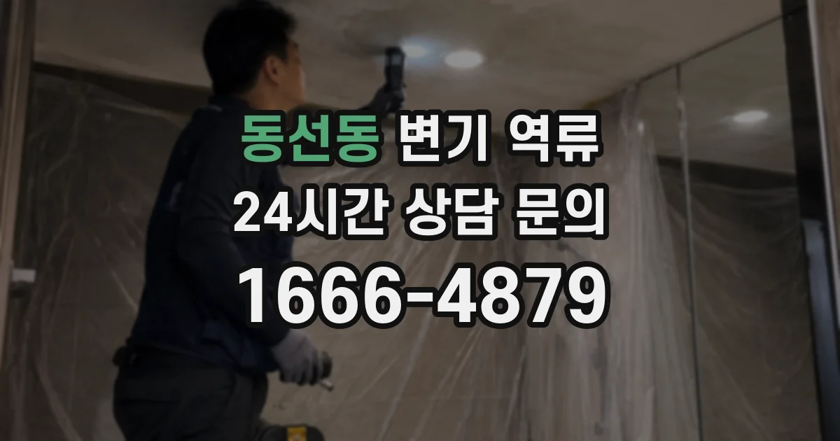 동선동 변기 역류