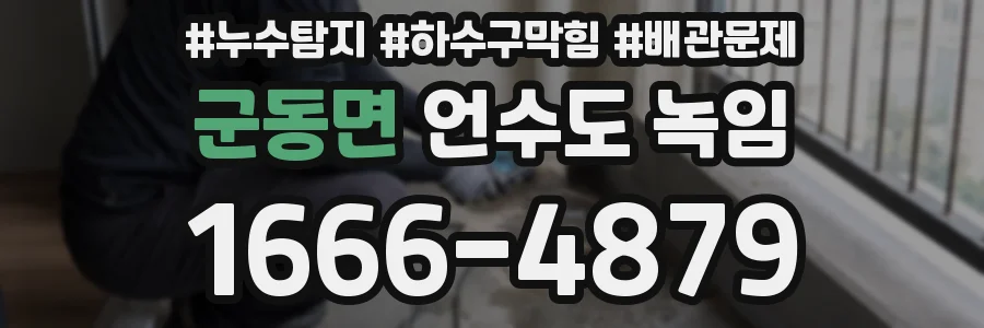 군동면 언수도 녹임