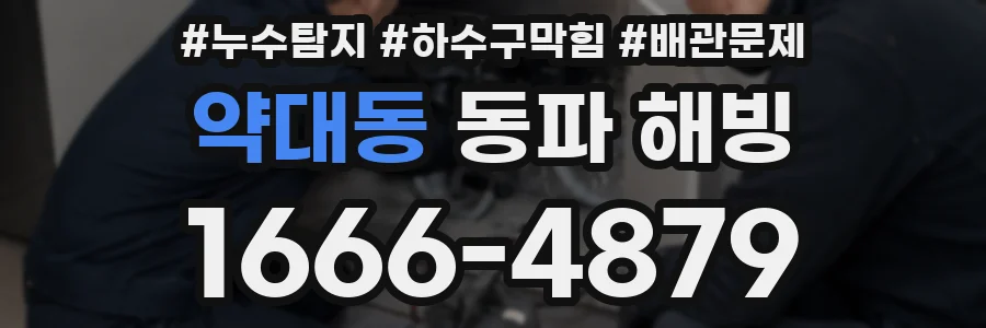 약대동 동파 해빙