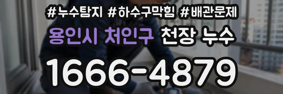 용인시 처인구 천장 누수