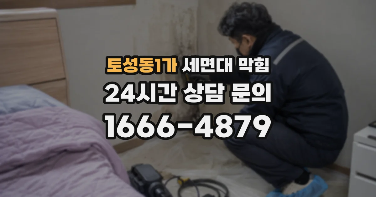 토성동1가 세면대 막힘