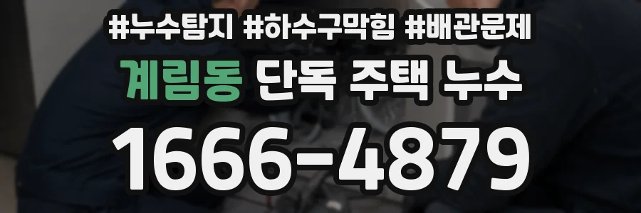 계림동 단독 주택 누수