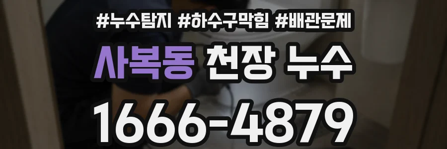 사복동 천장 누수