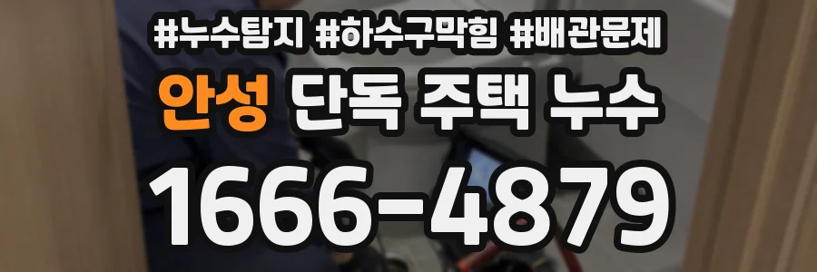 안성 단독 주택 누수