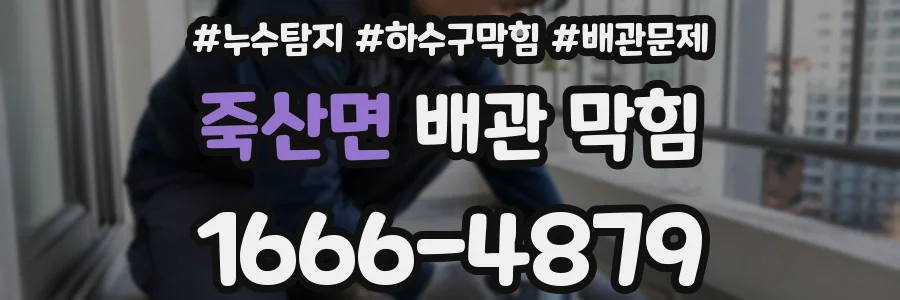 죽산면 배관 막힘