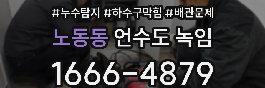 노동동 언수도 녹임