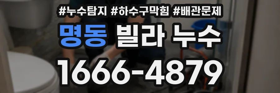 명동 빌라 누수