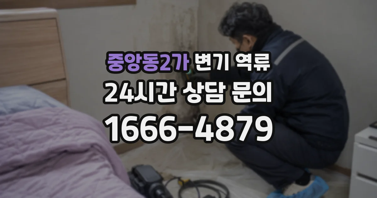 중앙동2가 변기 역류