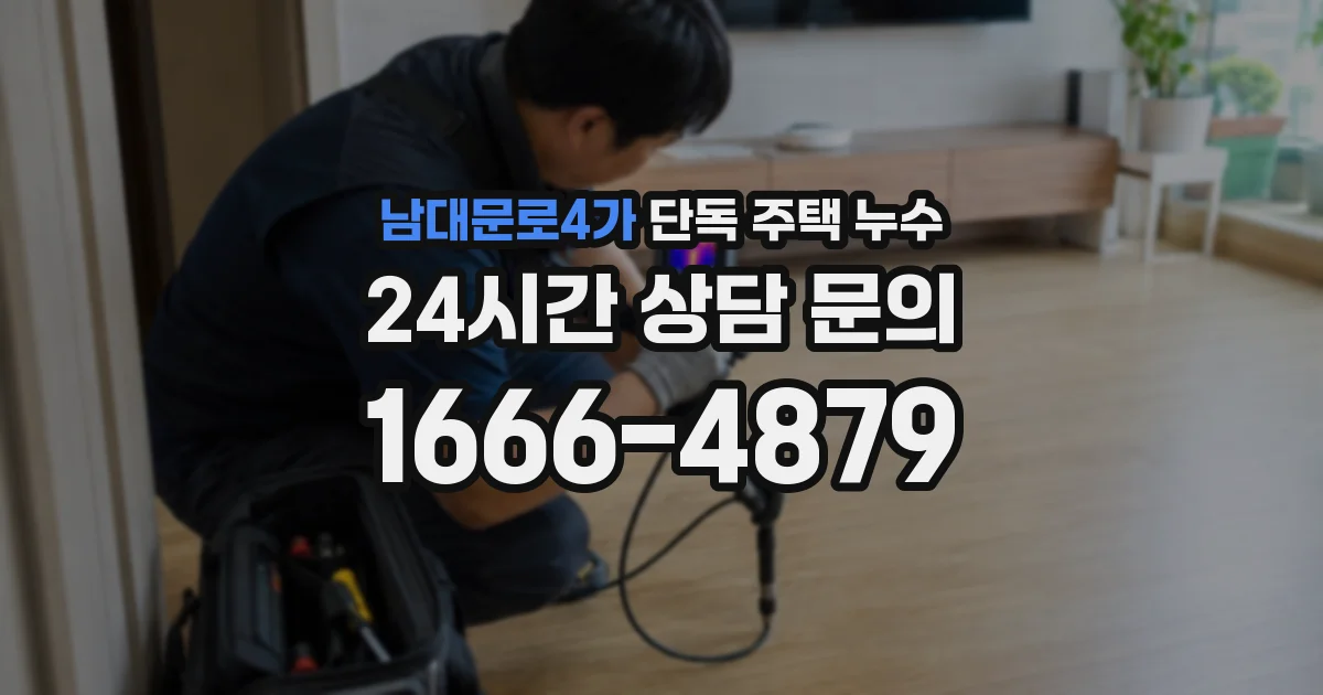 남대문로4가 단독 주택 누수