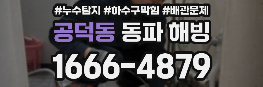 공덕동 동파 해빙