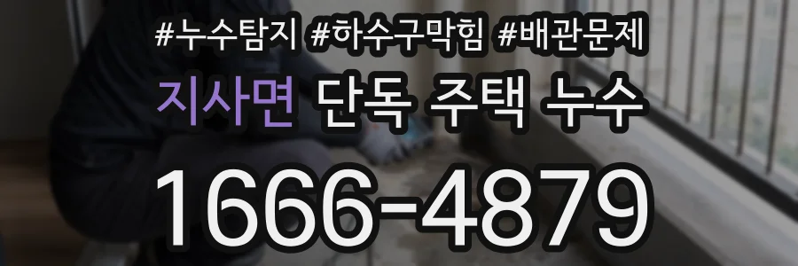 지사면 단독 주택 누수