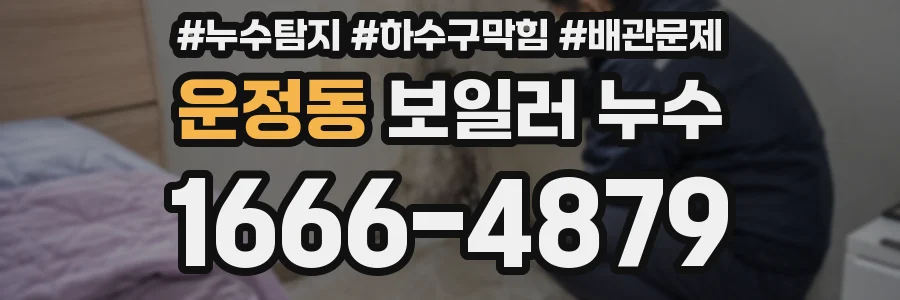 운정동 보일러 누수