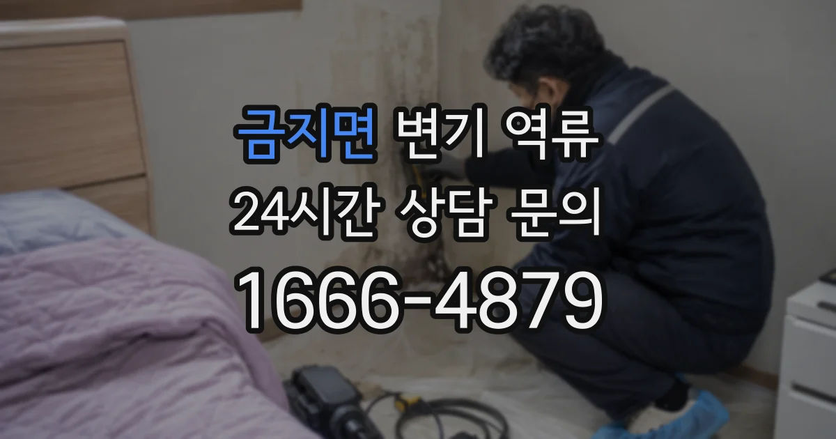 금지면 변기 역류