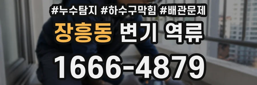 장흥동 변기 역류