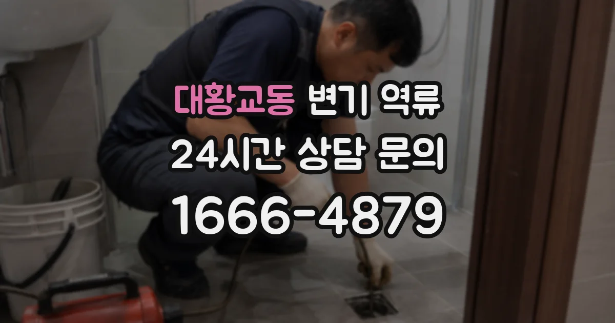 대황교동 변기 역류