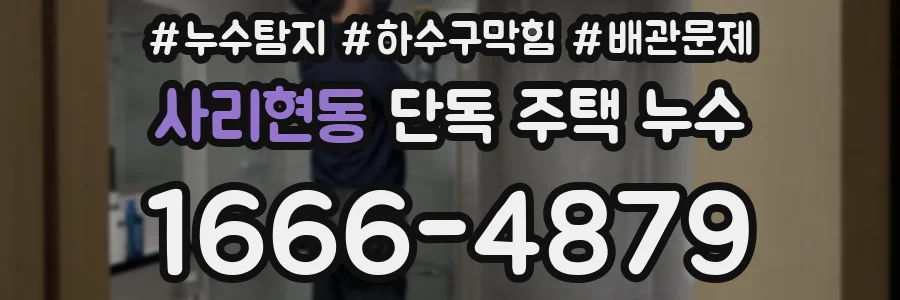 사리현동 단독 주택 누수