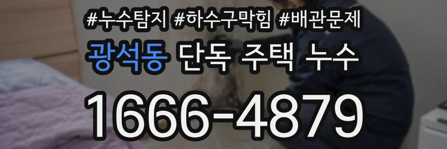 광석동 단독 주택 누수