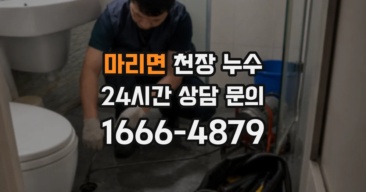 마리면 천장 누수