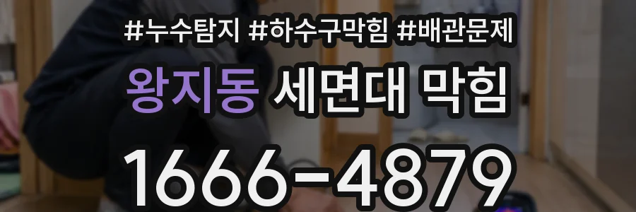 왕지동 세면대 막힘
