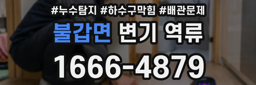 불갑면 변기 역류