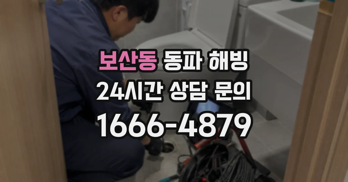 보산동 동파 해빙