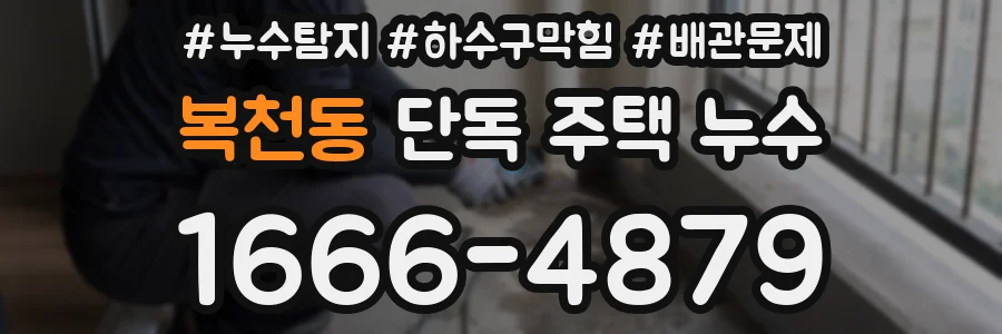 복천동 단독 주택 누수