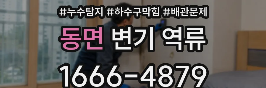 동면 변기 역류