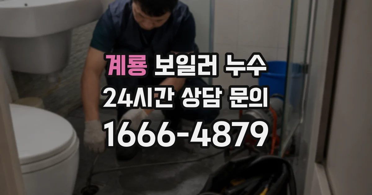 계룡 보일러 누수